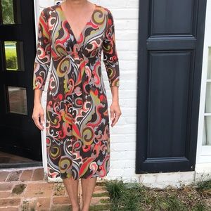 Boden viscose blend jersey dress. Very flattering